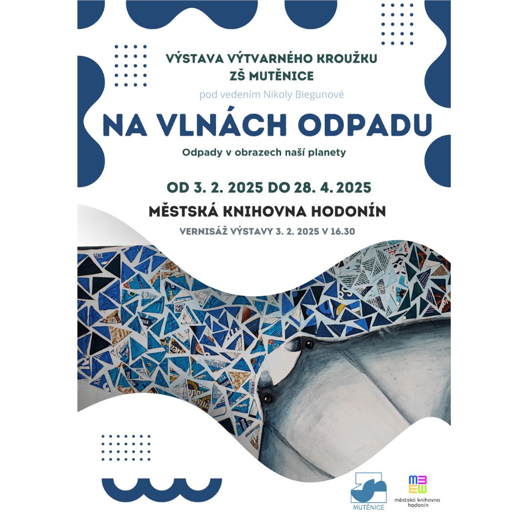 Výstava upozorňuje na vliv znečištění na přírodu, zejména na oceány a jejich obyvatele. Prostřednictvím děl z recyklovaných materiálů děti poukazují, jaký dopad může tento jev mít na životy obyvatel vodní říše. Vernisáž proběhne v pondělí 3. února v 16:30.